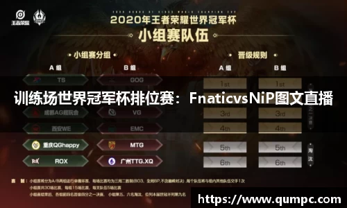 训练场世界冠军杯排位赛：FnaticvsNiP图文直播